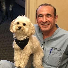 Dr. Dabbah and dog photo